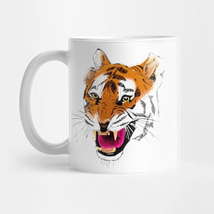 tiger head drawing Mug